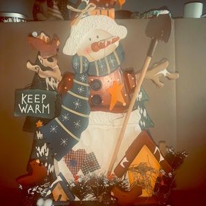 ⛄️3D Wooden Snowman Holiday Decor☃️